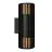 Nordlux Aludra Wandleuchte Seaside Schwarz Up & Down | Geeignet für 2x E27
